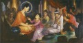 若いラーフラ王子は母親に促され 仏教の相続を求めるようになる